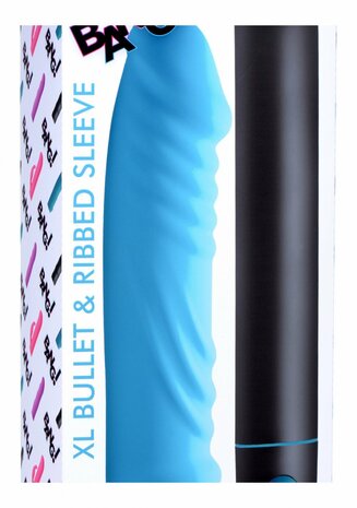 XL Bullet and Ribbed Silicone Sleeve
