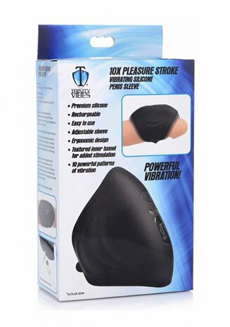 Pleasure Stroke - Vibrating Silicone Penis Sleeve