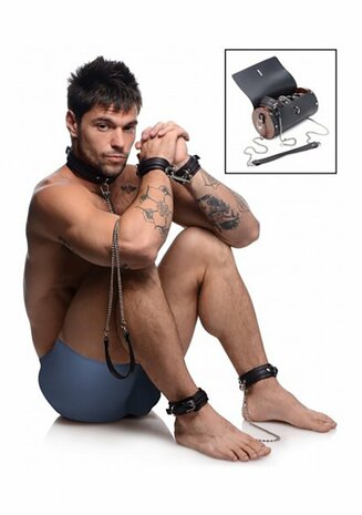 Kinky Clutch - Black Bondage Set with Carry Bag