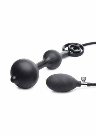 Inflatable Silicone Anal Plug + Cock and Ball Ring