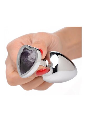 Amethyst Heart - Butt Plug - Large