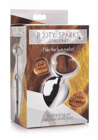 Tiger Eye Heart - Butt Plug - Medium
