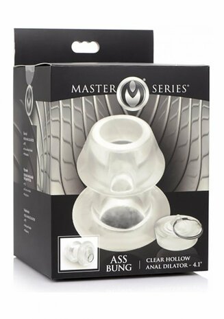 Ass Bung - Doorzichtige Holle Anale Dilatator met Plug - Extra Groot