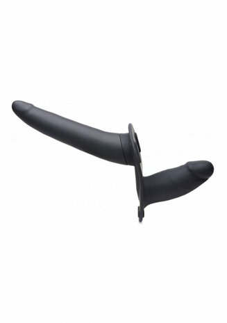 Pegger Beginner - Vibrerende Dubbele Dildo + Harnas
