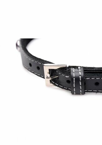 Royal Vixen - Leren Halsband met Strass