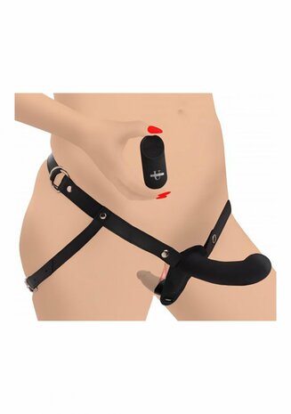 Double Diva - Dubbele Dildo met Harnas en Afstandsbediening