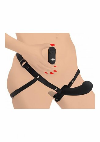 Double Diva - Dubbele Dildo met Harnas en Afstandsbediening