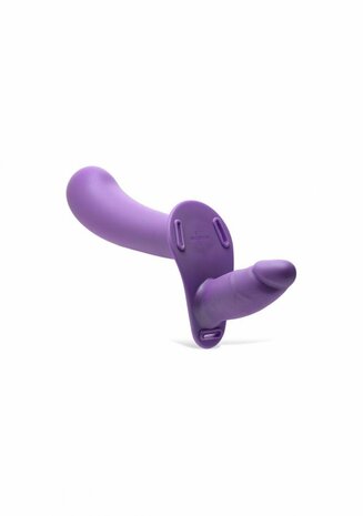 Double Diva - Dubbele Dildo met Harnas en Afstandsbediening