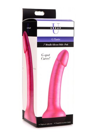 G-Tastic - Metalen Siliconen Dildo - 17,8 cm