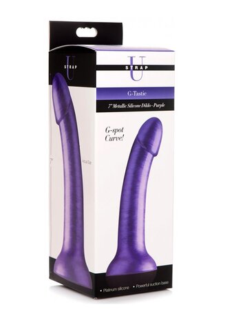 G-Tastic - Metalen Siliconen Dildo - 17,8 cm