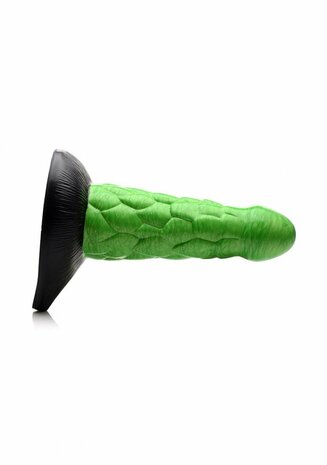 Radioactive Reptile - Dikke Geschubde Siliconen Dildo