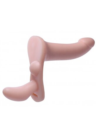Plena II - Dubbele Penetratie Verstelbare Strap-On Dildo
