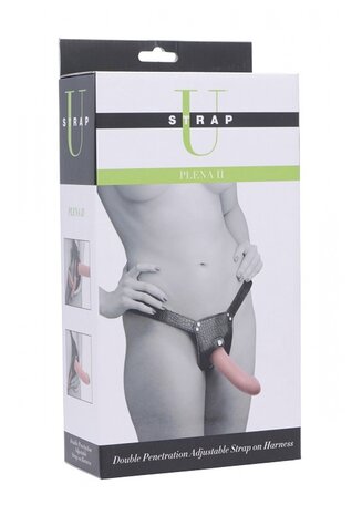 Plena II - Dubbele Penetratie Verstelbare Strap-On Dildo