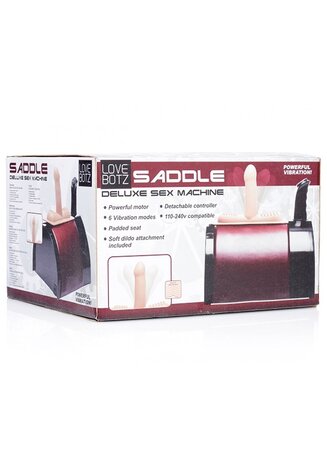 Saddle Deluxe - Rijdbare Sex Machine met Dubbele Hulpstukken