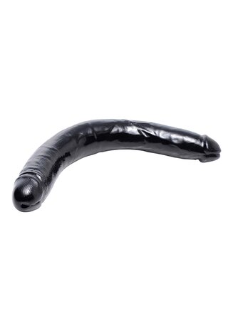 Realistic Double Dildo - 17.5 Inch - Black