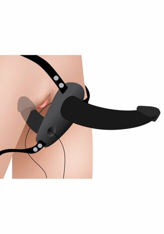 Supreme Pleasure - Vibrerende Dubbele Dildo met Harnas