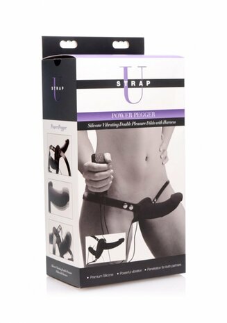 Supreme Pleasure - Vibrerende Dubbele Dildo met Harnas