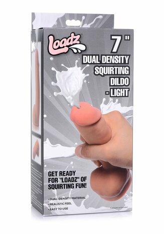 Dual Density Squirting Dildo - 7" / 18 cm
