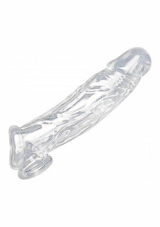 Realistische Doorzichtige Penis Sleeve en Balstretcher