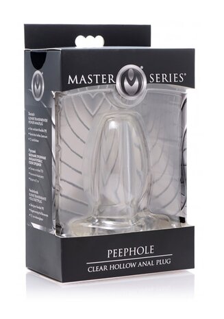 PeepHole - Doorzichtige Holle Anaal Plug - Klein