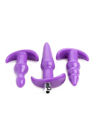 4-Delige Vibrerende Butt Plug Set