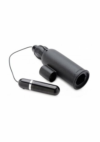 Lightning Stroke - Silicone Stroker met Vibrerende Bullet