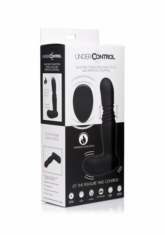 Siliconen Thrusting Butt Plug met Afstandsbediening