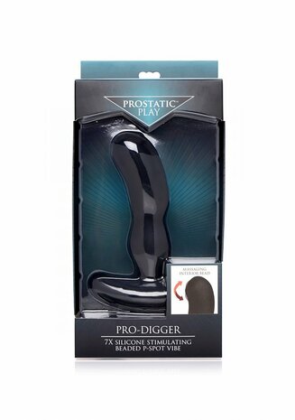 Pro-Digger - Siliconen Stimulerende P-Spot Vibrator met Kralen
