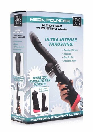 Mega Pounder Hand-Held Thrusting Dildo
