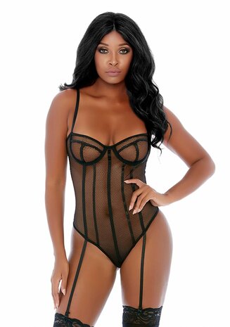 Caged in Love - Net Teddy XL