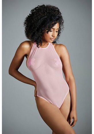 Jasmine - Doorschijnende Mesh Teddy - One Size One Size