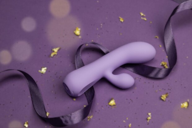 Aura - Rechargeable Silicone Rabbit Vibe - Lilac