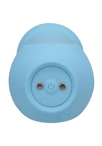 Euphoria - Rechargeable Silicone Wand Vibe - Blue