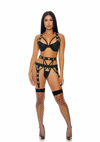 Caged Babe - Lingerie Set Large