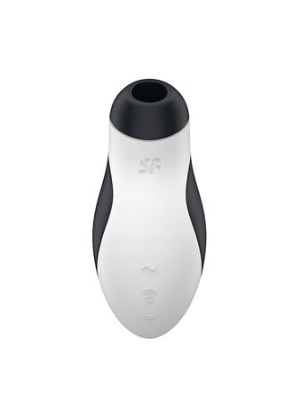Orca Double Air Pulse Vibrator - Black/White