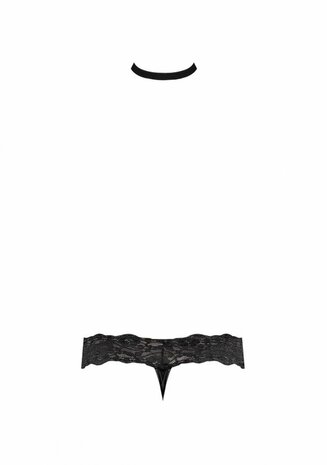 String met Choker L/XL