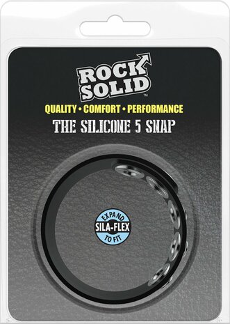 The Silicone 5 Snap - Black
