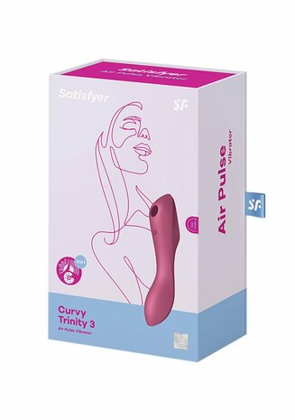 Curvy Trinity 3 - Inbrengbare Air Pulse Vibrator