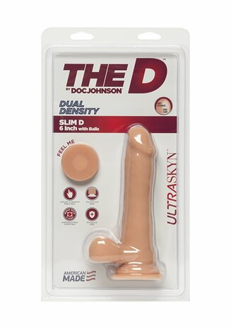 Slim D - Realistische ULTRASKYN Dildo met Ballen - 15 cm