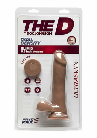 Slim D - Realistische ULTRASKYN Dildo met Ballen - 15 cm