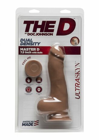 Master D - Realistische ULTRASKYN Dildo met Ballen - 19 cm