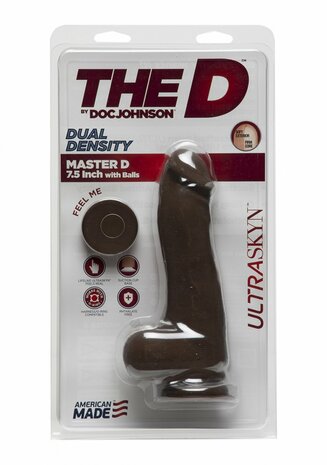 Master D - Realistische ULTRASKYN Dildo met Ballen - 19 cm