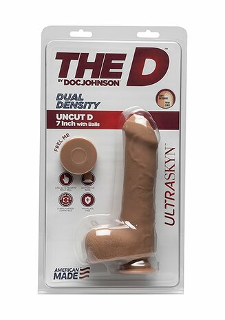 Uncut D - Realistische ULTRASKYN Dildo met Ballen - 18 cm