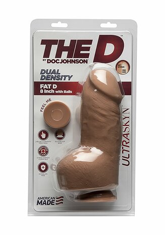 Fat D - Realistische ULTRASKYN Dildo met Ballen - 20 cm