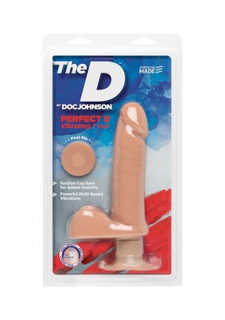 Perfect D - Realistische ULTRASKYN Dildo met ballen - 18 cm