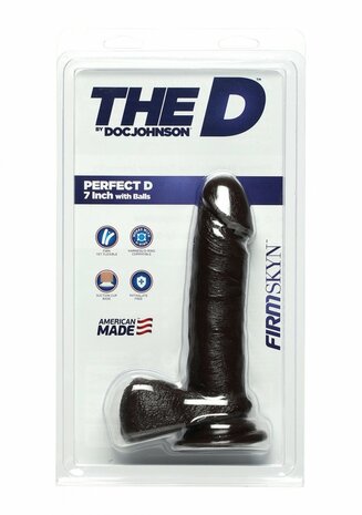 Perfect D - Realistische FIRMSKYN Dildo met Ballen - 18 cm