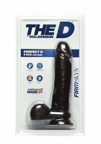 Perfect D - Realistische FIRMSKYN Dildo met Ballen - 20 cm