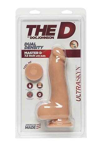 Master D - Realistische FIRMSKYN Dildo met Ballen - 18 cm