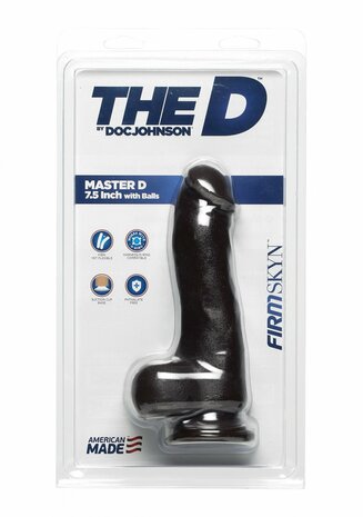 Master D - Realistische FIRMSKYN Dildo met Ballen - 18 cm