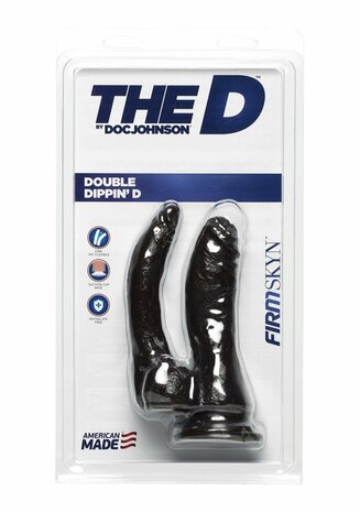 Double Dippin' D - Dubbele Realistische FIRMSKYN Dildo